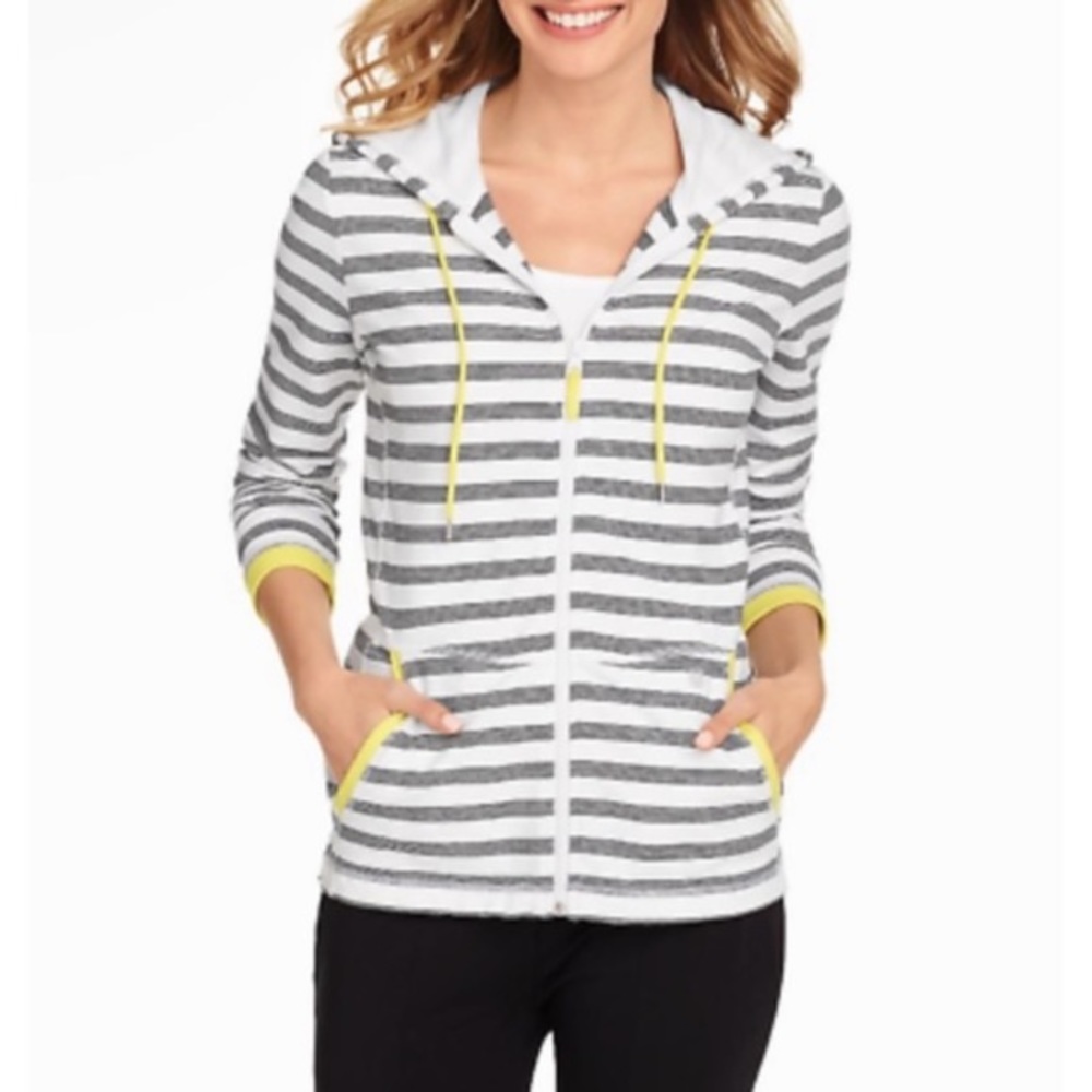 Talbots zip up hoodie